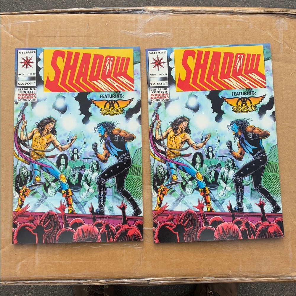Shadow Man #19 - 1993 - Featuring Aerosmith - Darque Desires - Lot Of 2